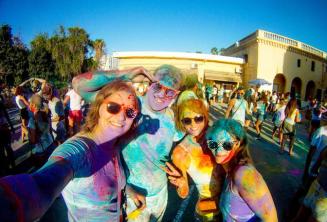 Holi color party in st. julian's