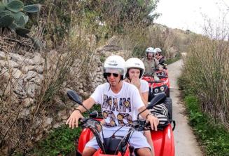 studenți on a quad bike tour of Gozo